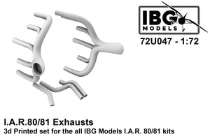 IBG 72U047 IAR 80/81 Exhausts 1/72