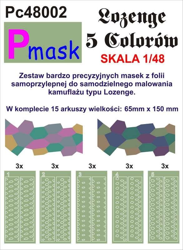 P-Mask PC48002 LOZENGE 5 COLORS (1/48)