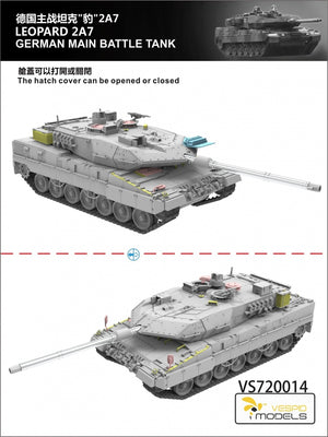 Vespid Models VS720014 Leopard 2A7 German Main Battle Tank 1/72 – obrázek 3
