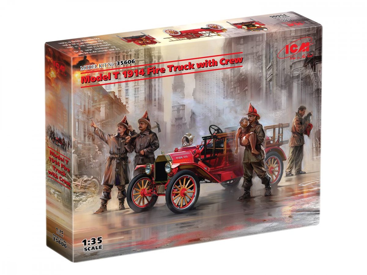 ICM 35606 Model T 1914 Fire Truck with Crew 1/35 – image 13