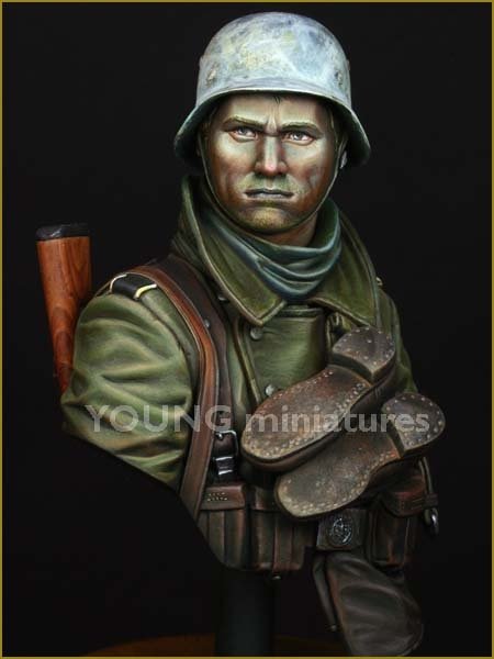 Young Miniatures YM1825 German Infantry Russian Front WWII 1/10 – Bild 2