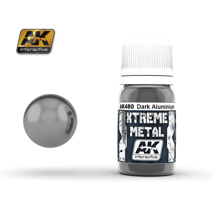 AK Interactive AK480 XTREME METAL DARK ALUMINUM 30ml