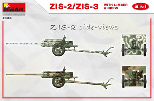 MiniArt 35369 ZiS-2/ZiS-3 with Limber &amp;amp; Crew 1/35 – Bild 2