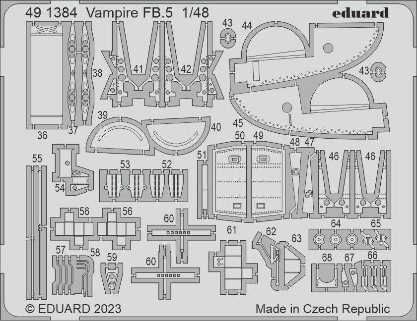 Eduard BIG49394 Vampire FB.5 AIRFIX 1/48 – imagen 4