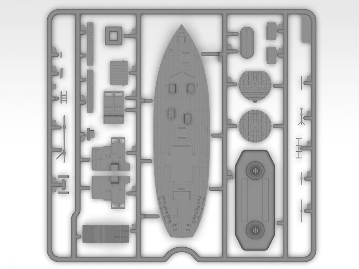 ICM S012 KFK Kriegsfischkutter WWII German multi-purpose boat 1/144 – Bild 9