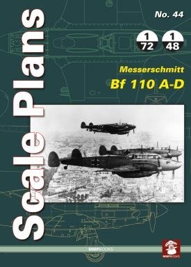 MMP Books 81920 Scale Plans No. 44 Messerschmitt Bf 110 AD EN