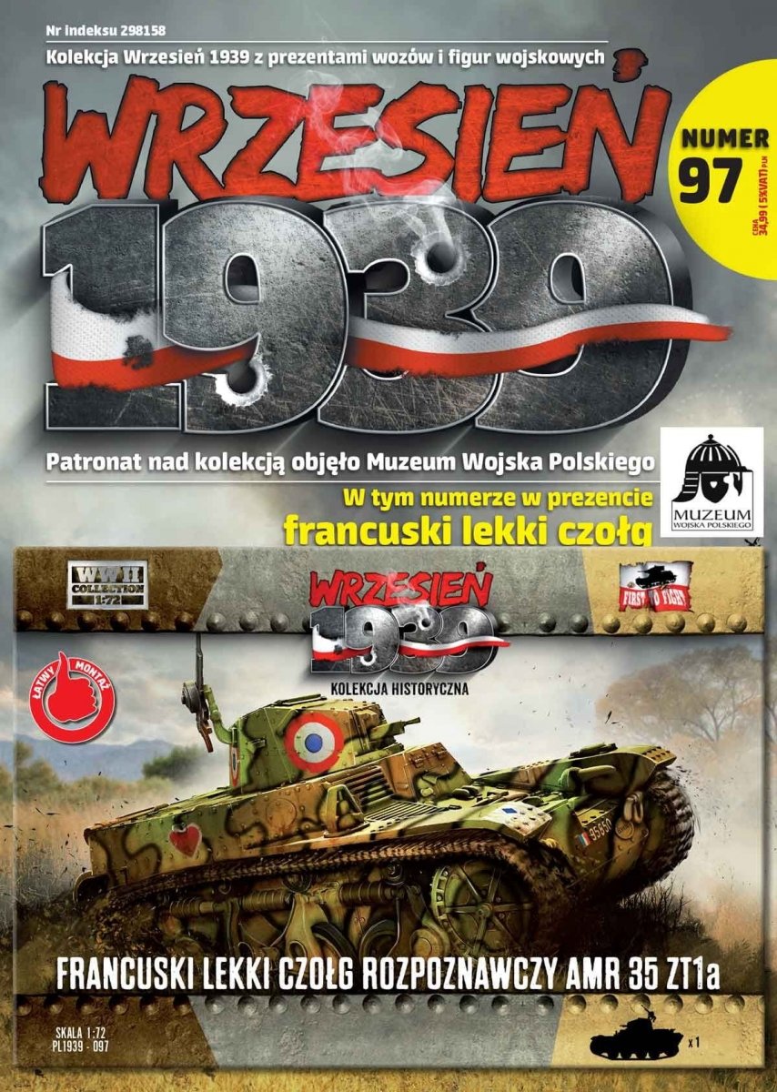 First To Fight PL097 French Light Reconnaissance Tank AMR 35 ZT1a 1/72