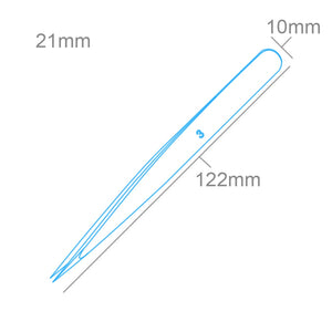 Modelcraft PTW2185-3 Fine Stainless Steel Tweezers (120mm) – image 2