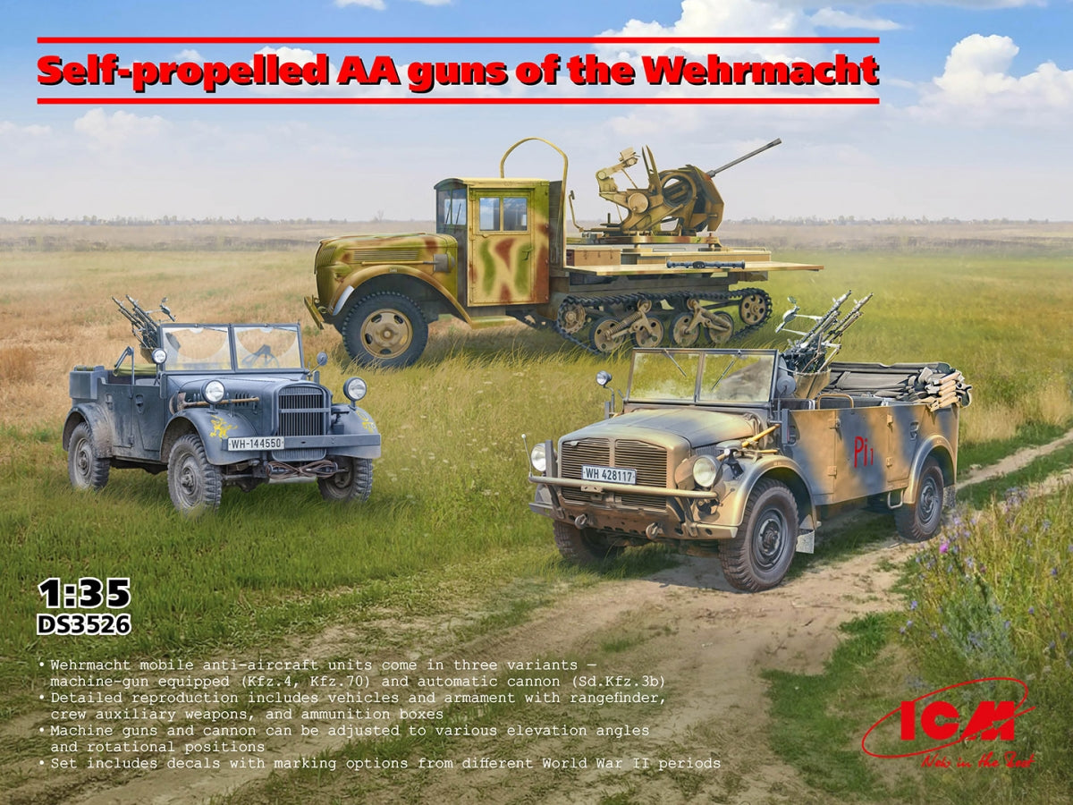 ICM DS3526 Wehrmacht Self-propelled AA vehicles 1/35 – image 2