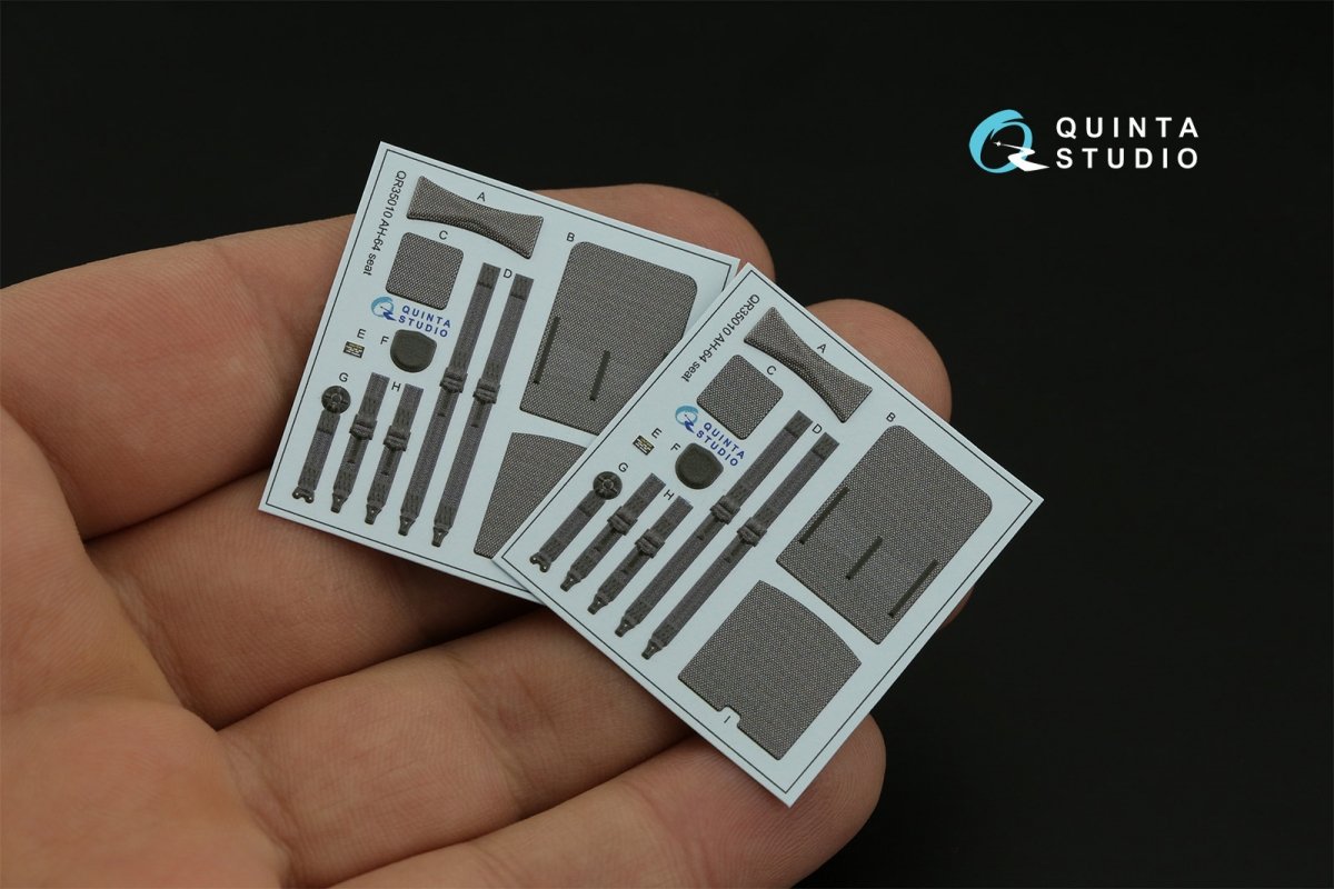 Quinta Studio QD35099 AH-64E 3D-Printed &amp;amp; colored Interior on decal paper (Takom) 1/35 – image 11