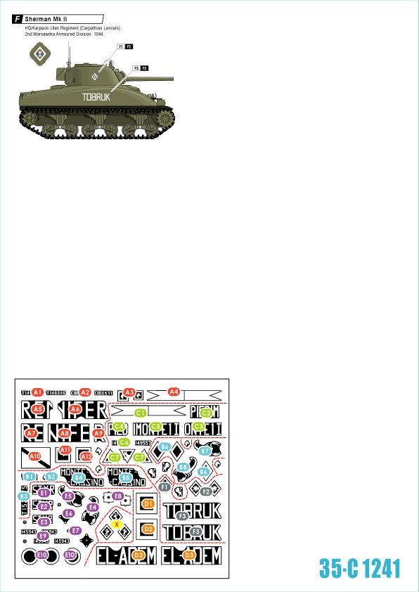 Star Decals 35-C1241 Polish Tanks in Italy 1943-45 #2 1/35 – imagen 2