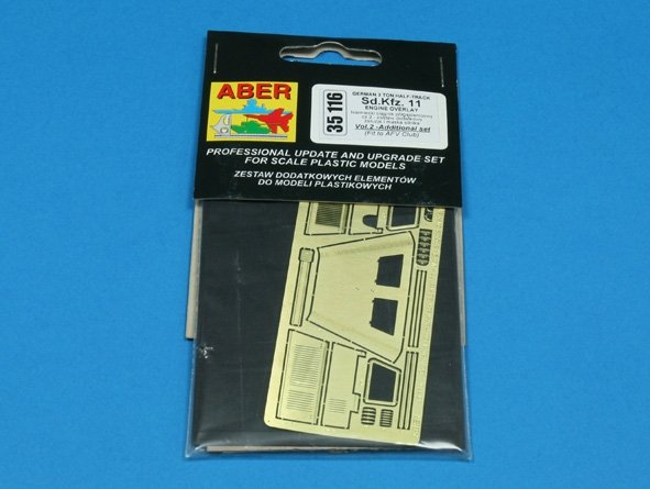 Aber 35116 SD.Kfz. 11 Vol.2 additional set of sunblinds and engine hood (AFV) (1/35) – image 3