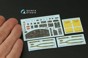 Quinta Studio QD32233 Boeing B-17E/F Pilot&amp;#39;s cockpit. 3D-Printed colored Interior on decal paper (HK models) 1/32 – Bild 3