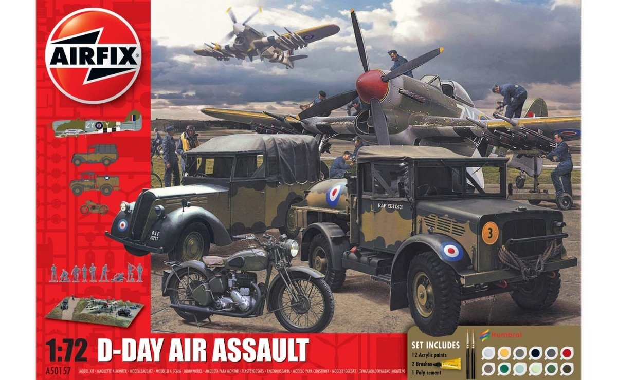 Airfix 50157A Coffret d'assaut aérien du 75e anniversaire du Débarquement, échelle 1/76