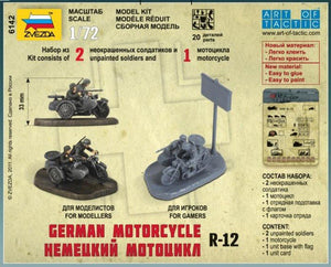 Zvezda 6142 German Motorcycle R-12 1/72 – imagen 2