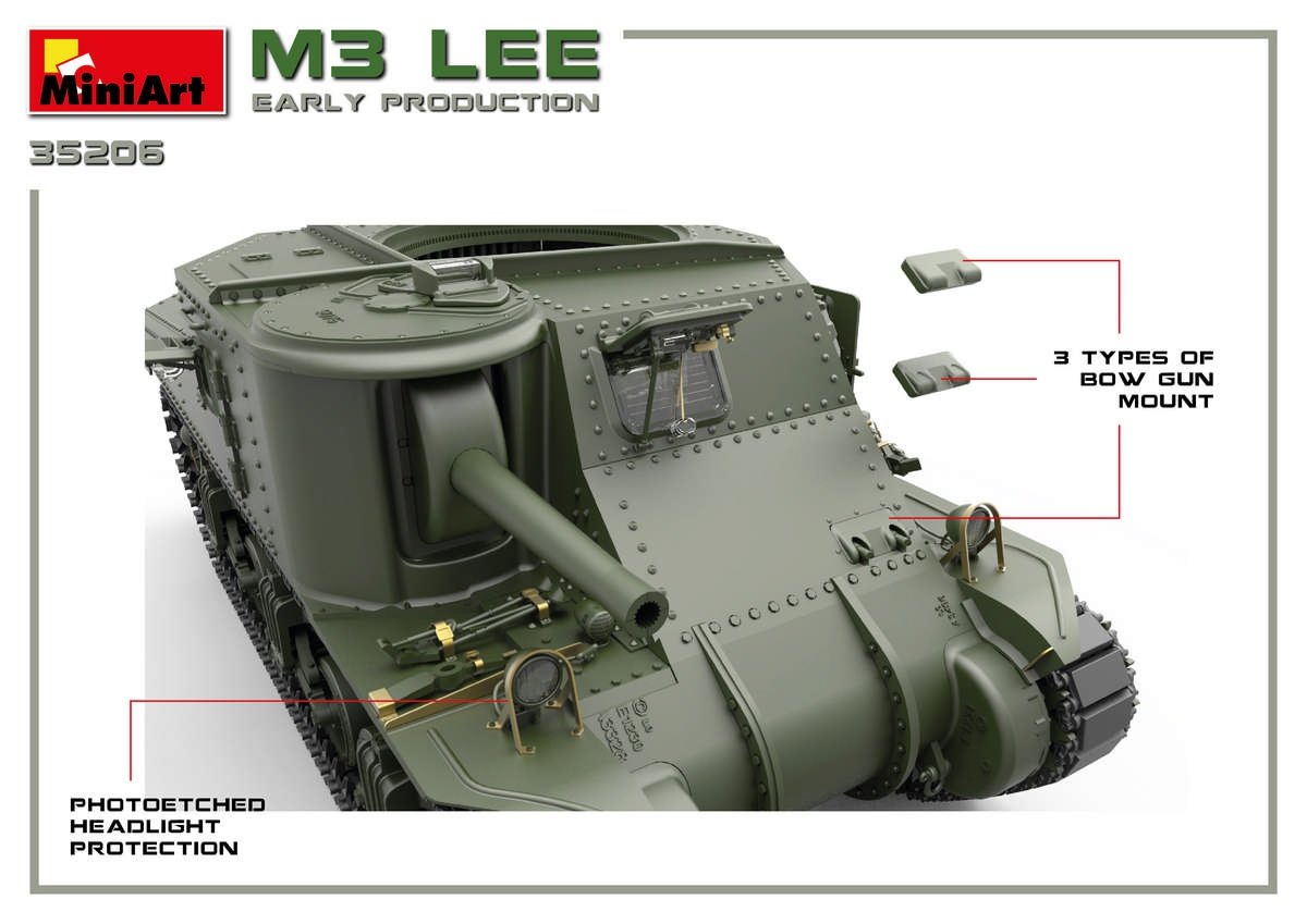Miniart 35206 M3 Lee early prod. w/interior 1/35 – obrázek 18