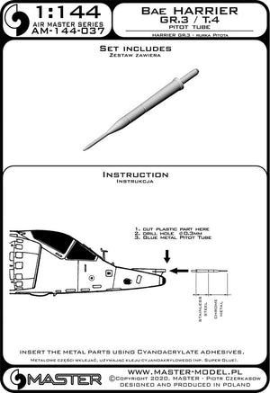 Master AM-144-037 Harrier GR.3 / T.4 - Pitot Tube 1/144 – Bild 2