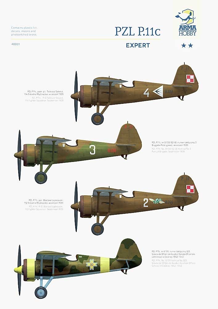 Arma Hobby 40001 PZL P.11c Expert Set 1/48 – image 6