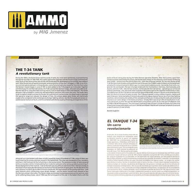 Munitions Mig Jimenez 6145 Couleurs T-34. Motifs de camouflage du char T-34 pendant la Seconde Guerre mondiale (Multilingue) – image 3