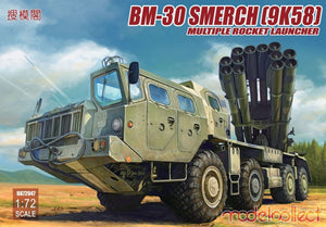 Modelcollect UA72047 BM-30 Smerch (9K58) Multiple Rocket Launcher 1/72