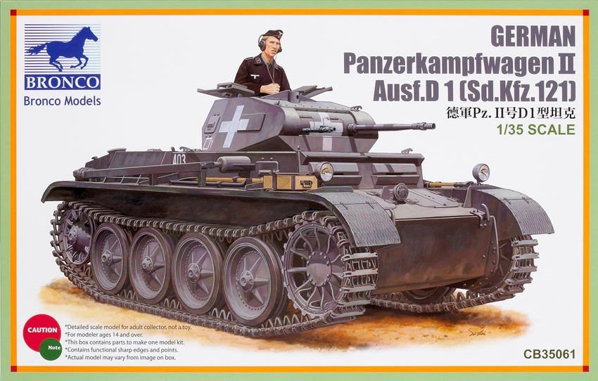 Bronco CB35061 PanzerKampfwagen II Ausf. D1 1/35