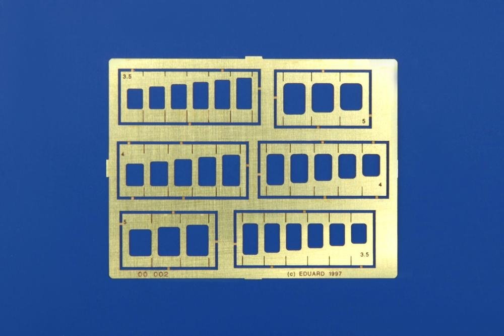 Eduard 00002 Oblongs &amp; square stencils