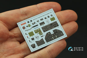 Quinta Studio QD32122 P-40E War Hawk 3D-Printed &amp;amp; coloured Interior on decal paper (Trumpeter) 1/32 – zdjęcie 3