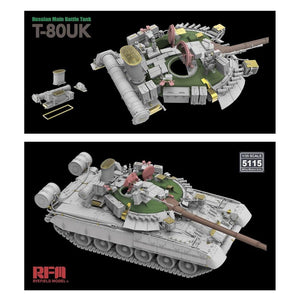 Rye Field Model 5115 Russian T-80UK Main Battle tank 1/35 – obrázek 5