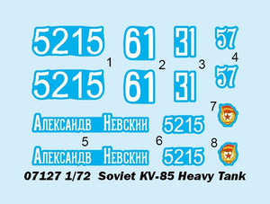 Trumpeter 07127 Soviet KV-85 Heavy Tank 1/72 – Bild 3