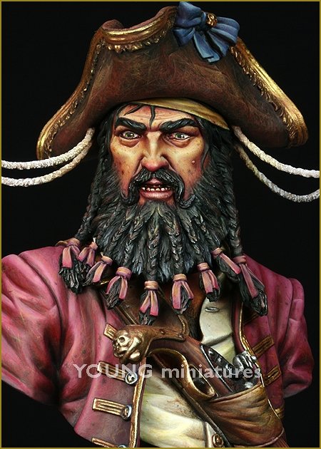 Young Miniatures YH1823 BLACK BEARD 1718 Queen Anne&amp;#39;s Revenge 1/10 – Bild 10