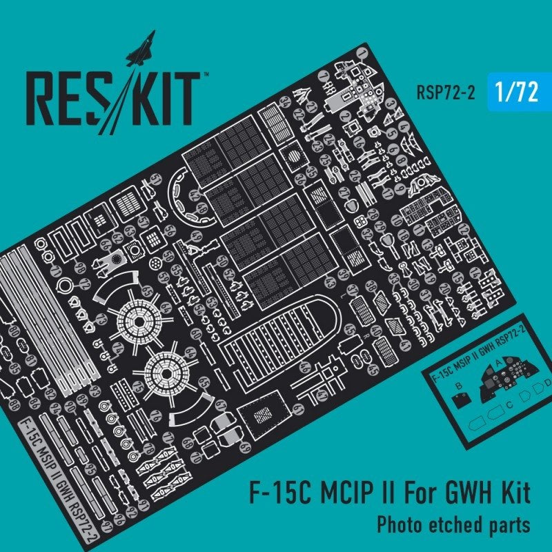 RESKIT RSP72-0002 F-15C MCIP II pour kit GWH (pièces photogravées) 1/72