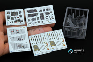 Quinta Studio QD+48488 F-4D early Phantom II 3D-Printed &amp;amp; coloured Interior on decal paper (Academy) (with 3D-printed resin parts) 1/48 – zdjęcie 2