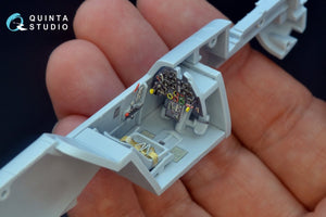 Quinta Studio QD48177 Bf 109E 3D-Printed &amp;amp; colored Interior on decal paper (for Airfix kit) 1/48 – immagine 7