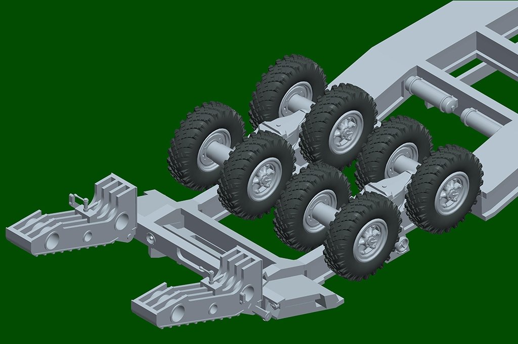 Trumpeter 07195 MAZ-537G Late production type with MAZ/ChMZAP-5247G semitrailer 1/72 – image 8