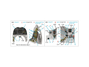 Quinta Studio QD35133 Spitfire Mk. Vb 3D-Printed colored Interior on decal paper (Border model) 1/35 – obrázek 2