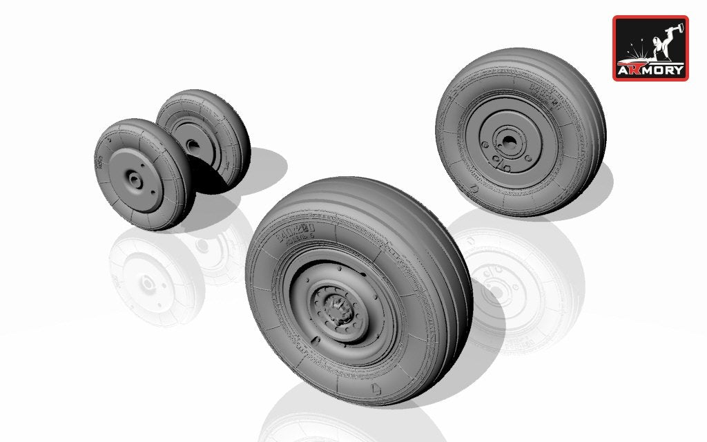 Armory Models AW72017 Mikoyan МiG-23B,BN wheels 1/72 – obrázek 3