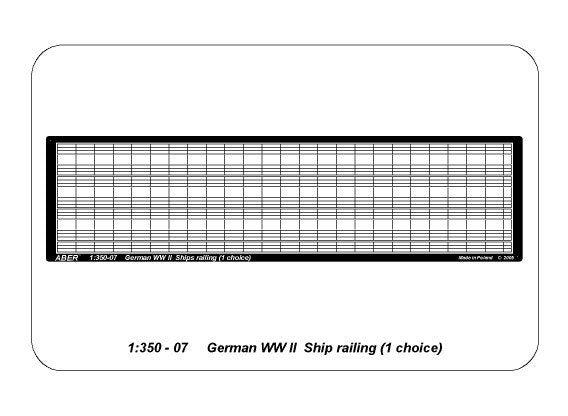 Aber 350-07 German WW II Ships railing 1/350 – Bild 5