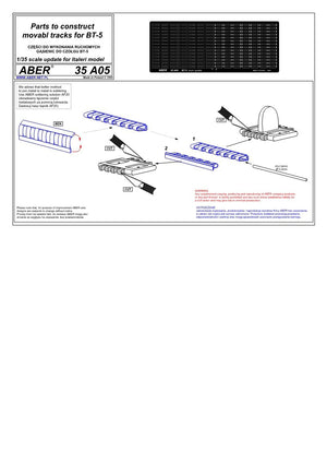 Aber 35A005 Łączniki do gąsienic do BT-5 1/35 – zdjęcie 4