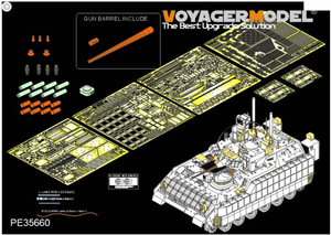Voyager Model PE35660 Modern US Army M2A3 BRADLEY w/BUSK III IFV Basic (Gun barrel ,smoke discharger include) (For MENG SS-004) 1/35 – image 2