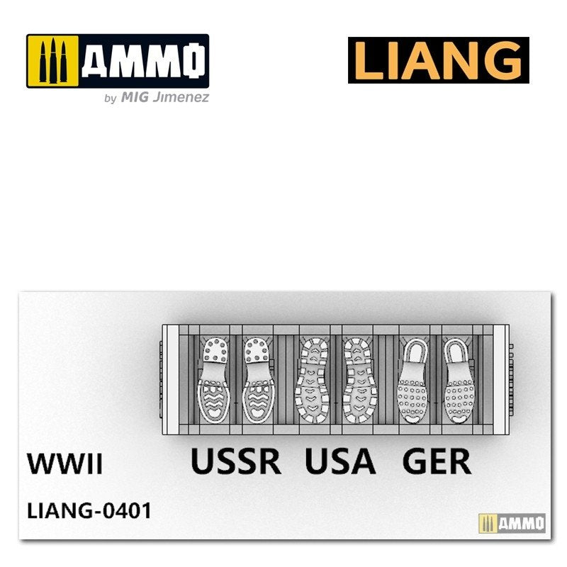 Liang 0401 3D-print Model Shoeprint Tools WWII 1/35 – immagine 2