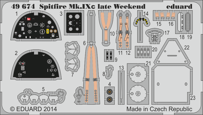 Eduard 49674 Spitfire MK. IXc late Weekend 1/48 EDUARD