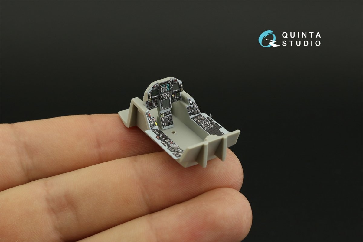 Quinta Studio QD48280 F/A-18C late 3D-Printed &amp;amp; colored Interior on decal paper (HobbyBoss) 1/48 – image 6