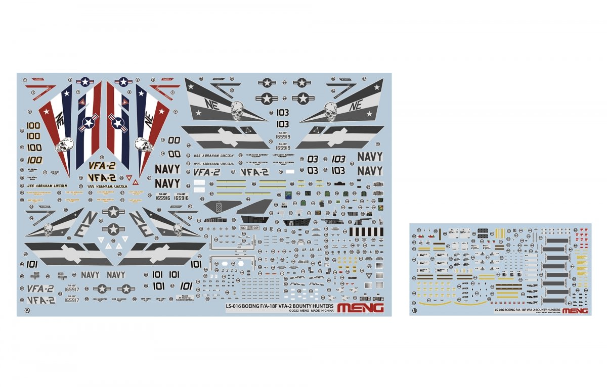 Meng LS-016 BOEING F/A-18F SUPER HORNET BOUNTY HUNTERS 1/48 – image 15