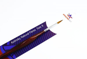 Amazing Art 12862 Kolinsky Brush Round 8