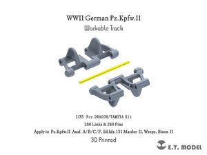 ET Model P35-052 WWII German Pz.Kpfw.II Workable Track (3D Printed) 1/35