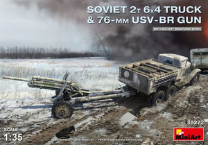 MiniArt 35272 SOVIET 2T 6X4 TRUCK &amp;amp; 76-mm USV-BR GUN 1/35