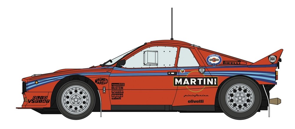 Hasegawa 20631 Lancia 037 Rally “1985 Portugal Rally Test Car” 1/24 – image 2