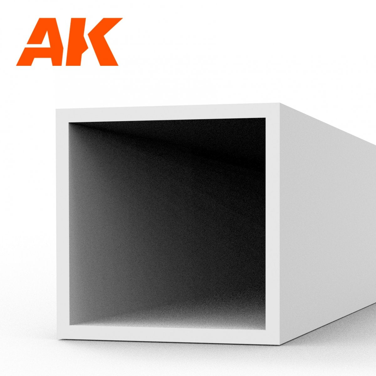 AK Interactive AK6549 SQUARE HOLLOW TUBE 5.00 X 350MM – STYRENE SQUARE HOLLOW TUBE – (3 UNITS) – immagine 2