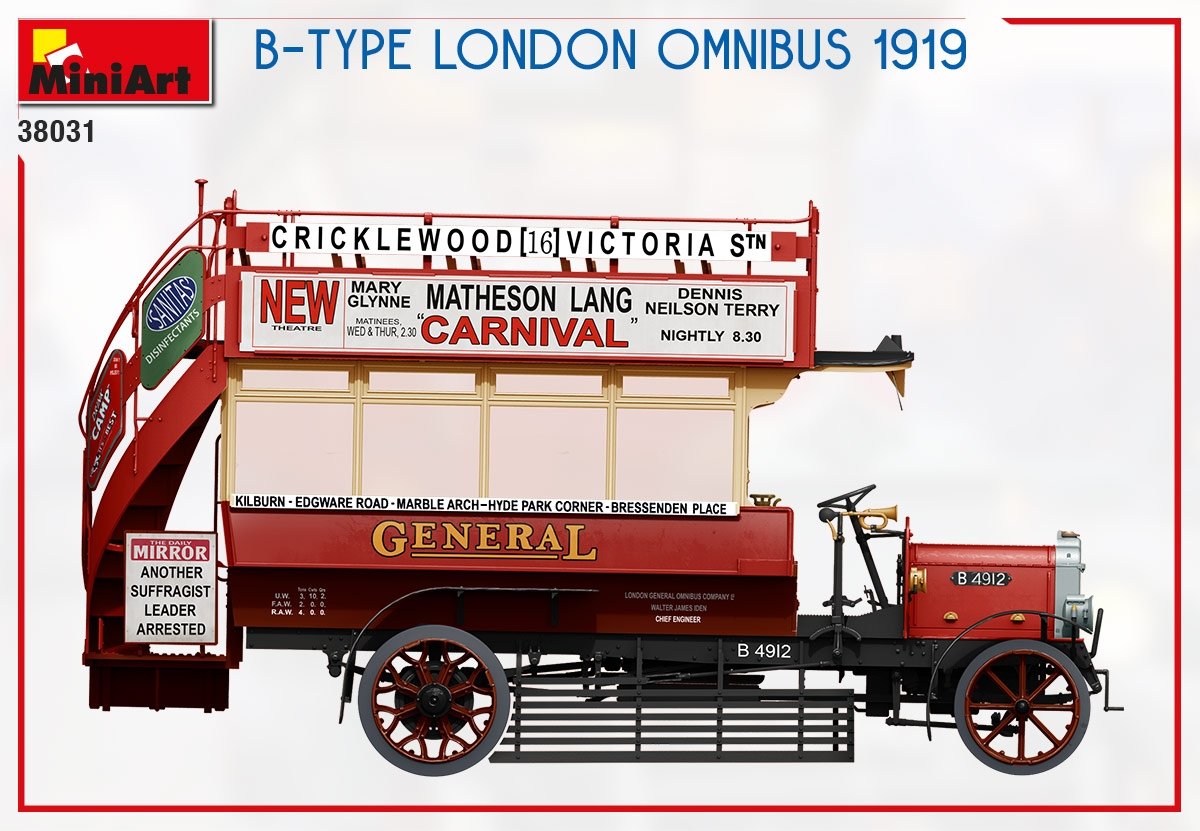MiniArt 38031 B-TYPE LONDON OMNIBUS 1919 1/35 – image 10