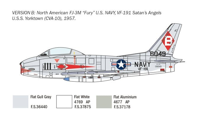 Italeri 2811 North American FJ-2/3 Fury 1/48 – image 4